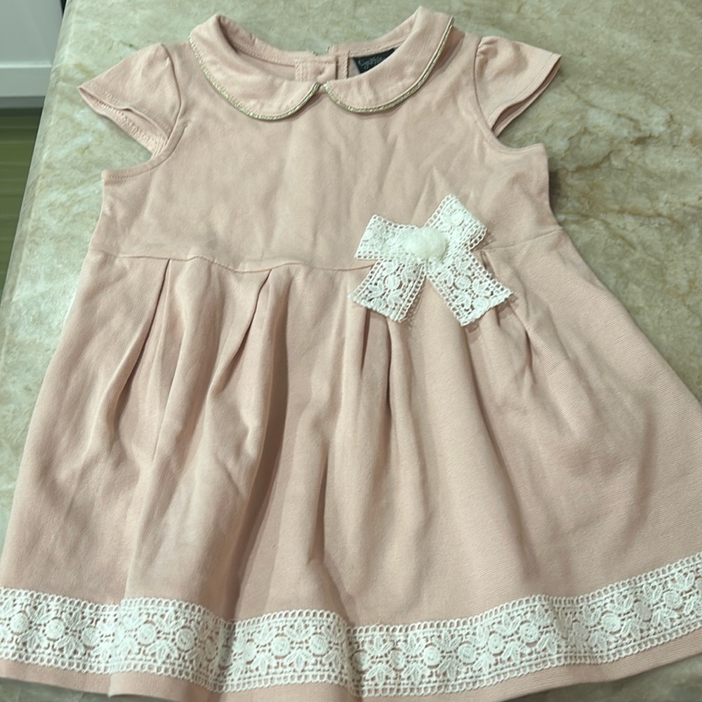 NWT Cynthia Rowley Dusty Pink with Lace Dress Size S (5-6)